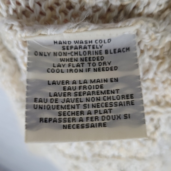 DENIM & SUPPLY RL | cotton blend open cable knit scoop neck sweater - Picture 8 of 8